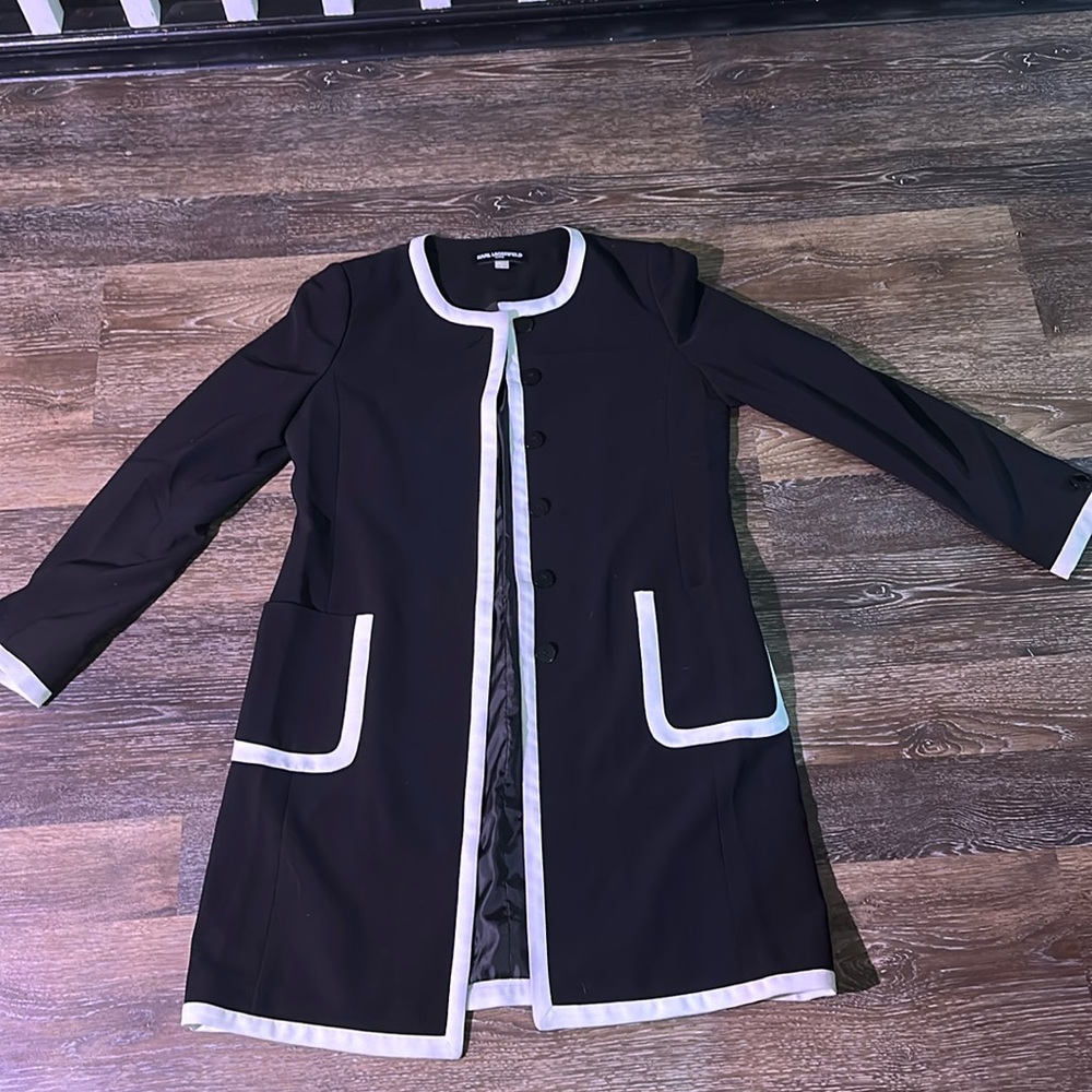 Karl Langerfeld Long-Line Suit Coat